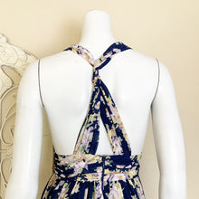 Load image into Gallery viewer, Aakaa | Women&#39;s Navy Floral Print Maxi Dress with Tags | Size: S
