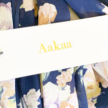 Load image into Gallery viewer, Aakaa | Women&#39;s Navy Floral Print Maxi Dress with Tags | Size: S
