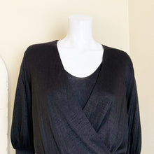 Load image into Gallery viewer, Bailey 44 | Women&#39;s Black Fit and Flare Long Sleeve Wrap Dress | Size: S

