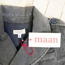 Load image into Gallery viewer, Maan | Boy&#39;s Blue Gray Rem Corduroy Button Jacket with Tags | Size: 6Y
