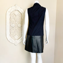 Load image into Gallery viewer, Bailey 44 | Women&#39;s Black Sleeveless Button Down Shirtdress with Vegan Leather Trim | Size: S

