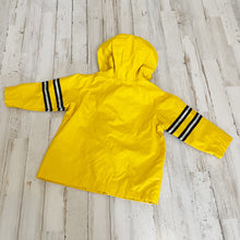 Load image into Gallery viewer, Old Navy | Boy&#39;s Yellow Fireman Rain Jacket with Hood | Size: 12-18M
