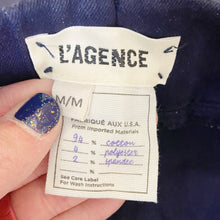 Load image into Gallery viewer, L&#39;Agence | Women&#39;s Dark Blue Coated Pull On Jeggings | Size: M (Fit is S)
