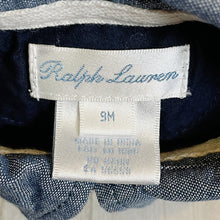 Load image into Gallery viewer, Ralph Lauren | Boy&#39;s Navy and Denim Collar Polo Tee | Size: 9M
