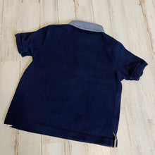 Load image into Gallery viewer, Ralph Lauren | Boy&#39;s Navy and Denim Collar Polo Tee | Size: 9M
