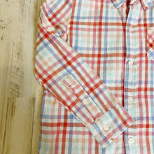 Load image into Gallery viewer, Andy &amp; Evan | Boy&#39;s Pink and Blue Plaid Button Down Shirt | Size: 6Y
