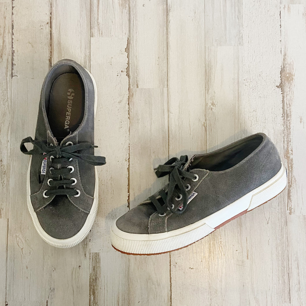 Superga | Womens Gray Suede 2750 COTU Classic Sneaker | Size: 37