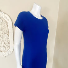 Load image into Gallery viewer, J. Crew | Womens Blue Double Faced Wool Crepe Shift Dress with Tags | Size: 8
