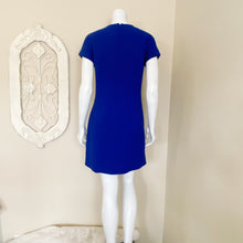 Load image into Gallery viewer, J. Crew | Womens Blue Double Faced Wool Crepe Shift Dress with Tags | Size: 8
