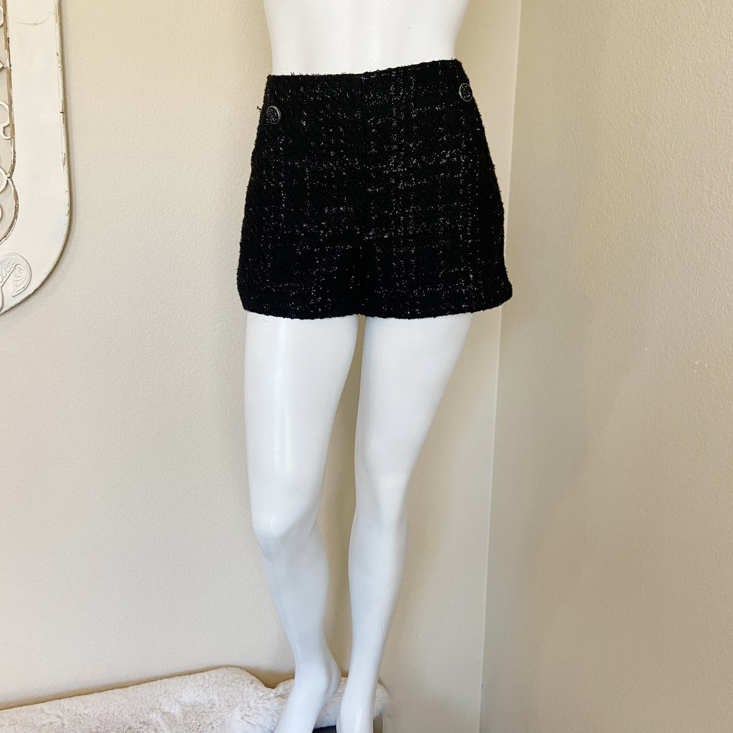 Jennifer Lopez | Womens Black Tweed Short Shorts | Size: 6