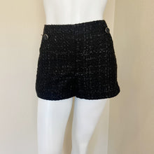 Load image into Gallery viewer, Jennifer Lopez | Womens Black Tweed Short Shorts | Size: 6
