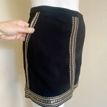 Load image into Gallery viewer, Madewell | Womens Black Embellished Mini Skirt | Size: 4
