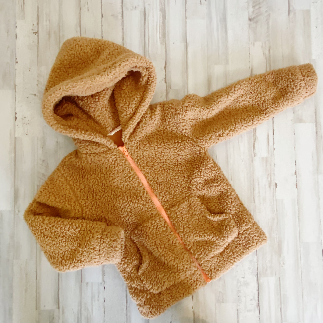 Munster | Girls Light Brown Leo Moon Teddy Bear Jacket | Size: 5T