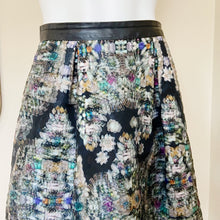 Load image into Gallery viewer, Nicole Miller | Womens Layered 3D Jewel Print Flare Skirt | Size: 4
