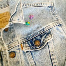 Load image into Gallery viewer, Levi Strauss | Childrens Vintage Blue Denim Orange Tab Snap Jean Jacket | Size: 6
