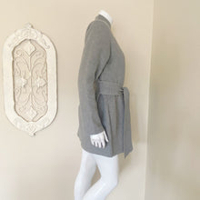 Load image into Gallery viewer, Orb | Womens Gray Oversized Snap Neck with Belt Waist Jacket | Size: M

