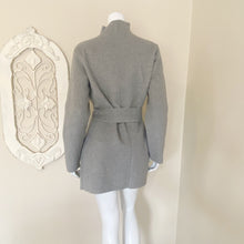 Load image into Gallery viewer, Orb | Womens Gray Oversized Snap Neck with Belt Waist Jacket | Size: M
