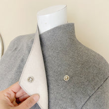 Load image into Gallery viewer, Orb | Womens Gray Oversized Snap Neck with Belt Waist Jacket | Size: M
