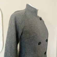 Load image into Gallery viewer, Banana Republic | Womens Gray Wool Blend Military Style Pea Coat | Size: XS
