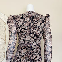 Load image into Gallery viewer, Bardot | Womens Black and Brown Floral Print Ruffle Mini Dress | Size: 4
