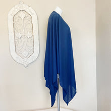 Load image into Gallery viewer, Donni | Womens Navy Blue Knit Wonder Cape Scarf with Tags | Size: OS
