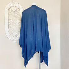 Load image into Gallery viewer, Donni | Womens Navy Blue Knit Wonder Cape Scarf with Tags | Size: OS
