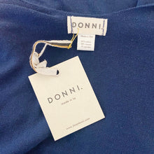 Load image into Gallery viewer, Donni | Womens Navy Blue Knit Wonder Cape Scarf with Tags | Size: OS
