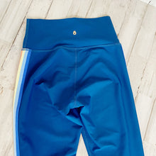 Load image into Gallery viewer, Spiritual Gangster | Womens Blue Rainbow Side Leggings | Size: XS
