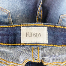 Load image into Gallery viewer, Hudson | Girls Dark Wash Distressed Fray Cut Off Denim Shorts | Size: 4T
