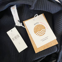 Load image into Gallery viewer, Anthropologie | Daily Practice Womens Black Ribbed Short Sleeve Criss Cross Back Dress | Size: M
