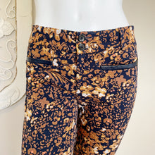 Load image into Gallery viewer, Anthropologie | Womens The Essential Slim Brown Rust Floral Print Trouser Pant | Size: 4
