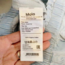 Load image into Gallery viewer, Molo | Girls Light Wash Denim Adara Paperbag Waist Shorts with Tags | Size: 5T
