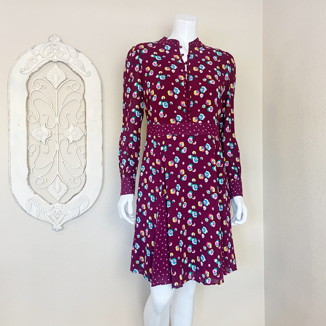 Boden | Womens Purple Ruby Ring Christina Dress with Tags | Size: 8