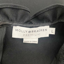 Load image into Gallery viewer, Molly Bracken | Womens Black Lace Top Short Sleeve Dress | Size: L
