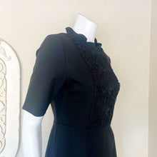 Load image into Gallery viewer, Molly Bracken | Womens Black Lace Top Short Sleeve Dress | Size: L
