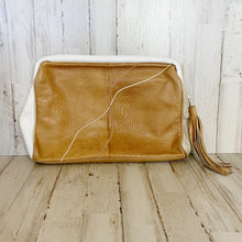Load image into Gallery viewer, Clemente | Womens Vintage 80s Leather Patchwork Clutch Bag
