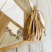 Load image into Gallery viewer, Clemente | Womens Vintage 80s Leather Patchwork Clutch Bag
