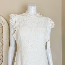 Load image into Gallery viewer, Aura | Womens White Lace Cap Sleeve Dress | Size: L
