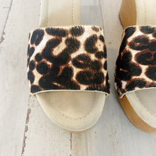 Load image into Gallery viewer, Joie | Womens Snow Leopard Print Calf Hair Bodie Wedge | Size: 37.5
