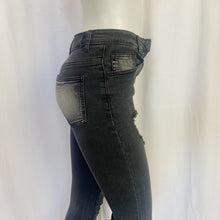 Load image into Gallery viewer, Maniere De Voir | Womens Black Distressed Skinny Jeans | Size: XS
