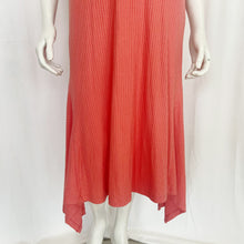 Load image into Gallery viewer, Anthropologie | Women&#39;s Coral Ribbed Sleeveless Fit and Flare Midi Dress | Size: M
