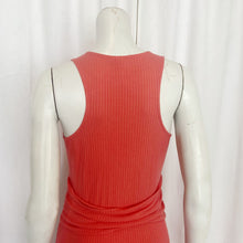 Load image into Gallery viewer, Anthropologie | Women&#39;s Coral Ribbed Sleeveless Fit and Flare Midi Dress | Size: M
