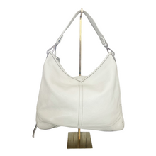 Load image into Gallery viewer, Banana Republic | Women&#39;s Cream Pebbled Leather Hobo Shoulder Bag
