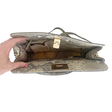 Load image into Gallery viewer, Michael Kors | Women&#39;s Snakeskin Leather Large Satchel Bag
