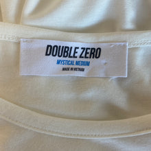 Load image into Gallery viewer, Double Zero | Womens Cream Crew Neck Cap Sleeve Top | Size: M
