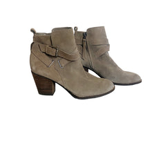 Load image into Gallery viewer, Sam Edelman | Women&#39;s Taupe Suede Morris Heel Booties | Size: 8.5
