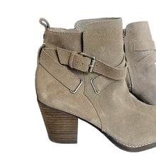 Load image into Gallery viewer, Sam Edelman | Women&#39;s Taupe Suede Morris Heel Booties | Size: 8.5
