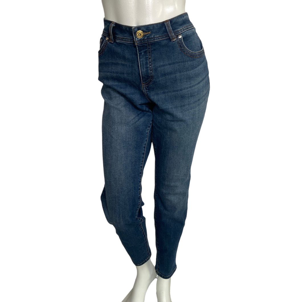INC | Women's Blue Skinny Leg Curvy Fit Jeans | Size: 10