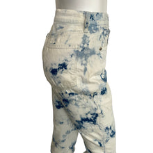 Load image into Gallery viewer, Veronica Beard | Women&#39;s White and Blue Tie Dye Button Fly High Rise Debbie Skinny Jeans | Size: 10
