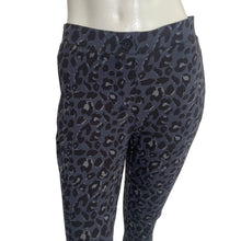 Load image into Gallery viewer, Betabrand | Women&#39;s Blue and Black Leopard Print Cropped Dress Pant | Size: L
